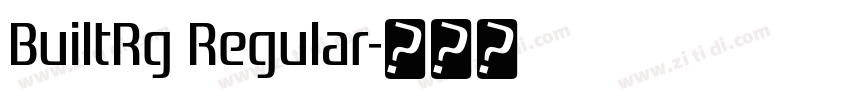 BuiltRg Regular字体转换